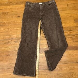 New, with tag, free people flocked brown jeans